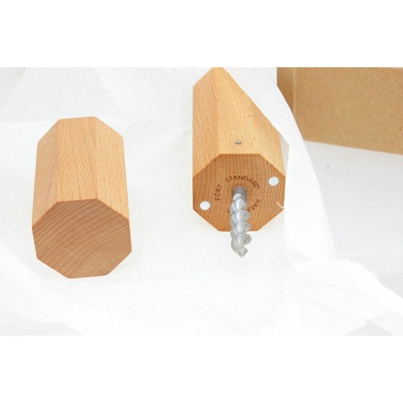Areaware Prism Corkscrew Natural Hardwood Case Decorative But Functional Barware - Picture 6 of 6